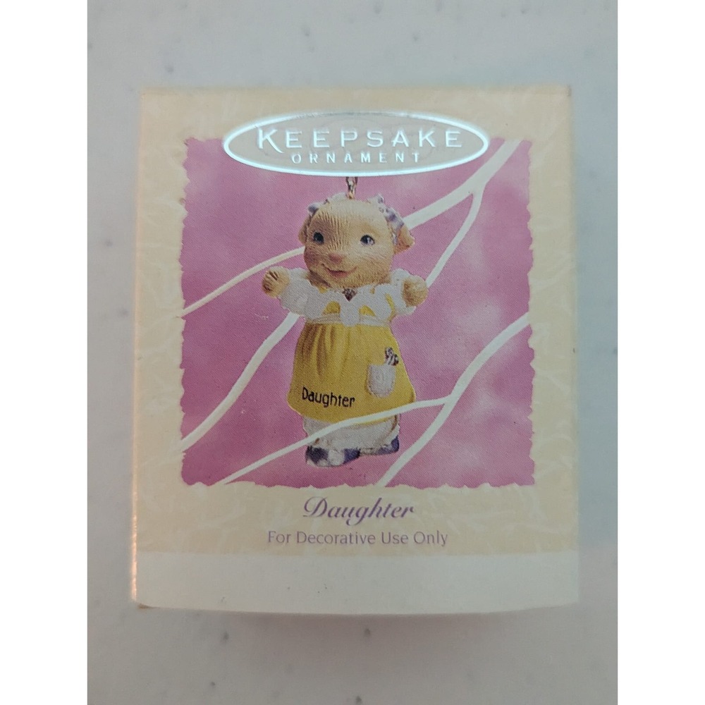 Hallmark 1994 Daughter Easter Bunny Easter Miniature Keepsake Ornament w/ Box